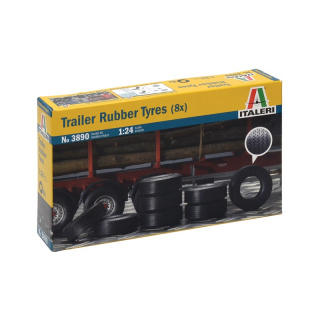 1:24 Trailer Rubber Tyres (8x)