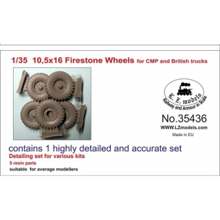 10.5x16 Firestone Wheels for CMP and British Trucks - LZ Models 1/35