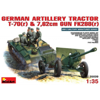 German Artillery Tractor T-70(r) & 7,62cm FK288(r) - MiniArt 1/35