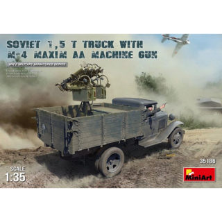 Soviet 1,5t Truck w. M-4 Maxim AA Machine Gun - MiniArt 1/35