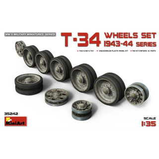 T-34 Wheels Set, 1943-44 Series - MiniArt 1/35