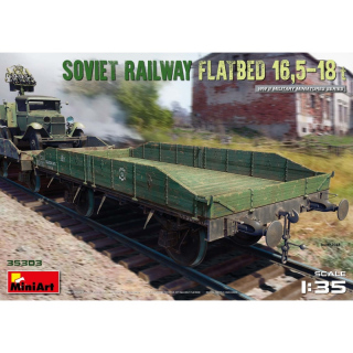 Soviet Railway Flatbed 16,5 - 18t - MiniArt 1/35