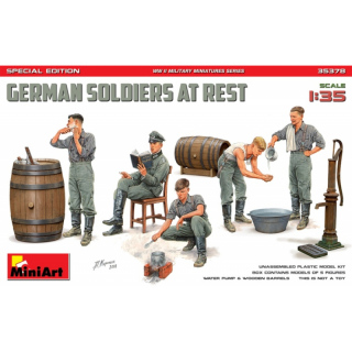 GERMAN SOLDIERS AT REST. SPECIAL EDITION