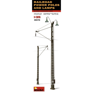 Railroad Power Poles & Lamps - MiniArt 1/35