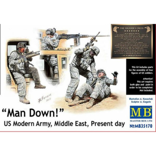 Man Down! US Modern Army, Middle East, Present Day - Master Box 1/35