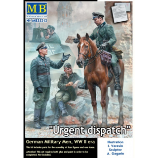 Urgent Dispatch. German Military Men WWII - Master Box 1/35