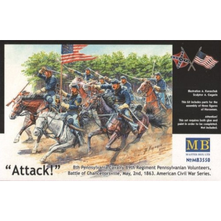 Battle of Chancellorsville 1863 Attack! (US Civil War) - Master Box 1/35