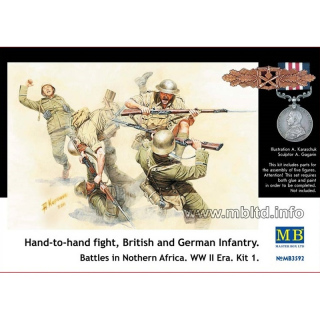 Hand-to-Hand Fight British and German Infantry - Master Box 1/35