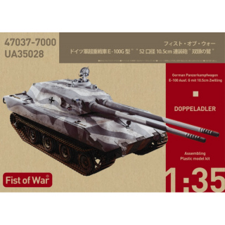 German E-100 Ausf.G mit 10.5cm Zwilling Doppeladler - Modelcollect 1/35