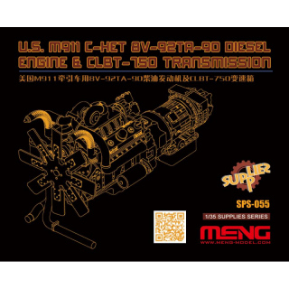 M911 C-HET 8V-92TA-90 Diesel Engine & CLBT-750 Transmission - Meng Model 1/35