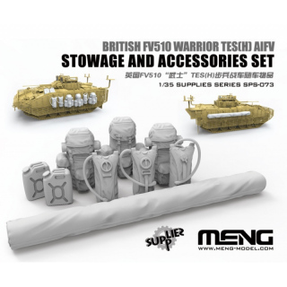 British FV510 Warrior TES(H) AIFV Stowage & Accessories Set - Meng Model 1/35