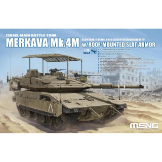 Israel MBT Merkava Mk.4M w. Roof-Mounted Slat Armor - Meng Model 1/35