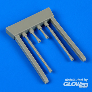J2M3 Raiden gun barrels for Hasegawa