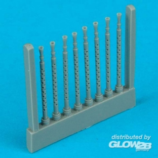 Lancaster Gun Barrels round perforated - Quickboost 1/48
