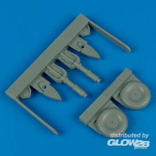 Junkers Ju 87 Stuka Uncovered Wheels - Quickboost 1/48