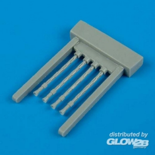 Wellington Gun Barrels oval perforated - Quickboost 1/48