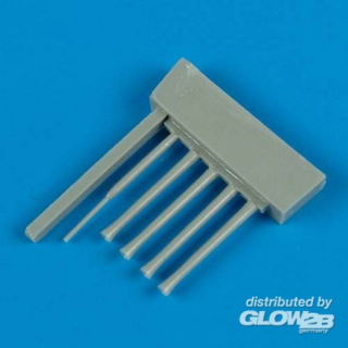 N1K1 Shiden gun barrels for Hasegawa