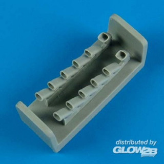 IL-2 Shturmovik exhaust for Tamiya