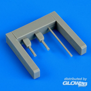 I-16 gun barrels a.pitot tube f.Eduard