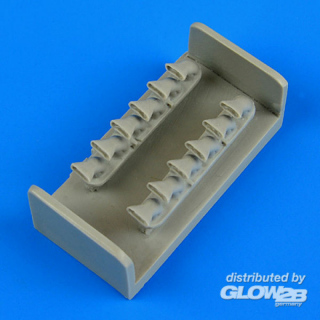 P-40M Kitty Hawk exhaust for Hobby Boss