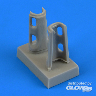 Bf 109G correct undercarriage bay for Eduard - 1/48