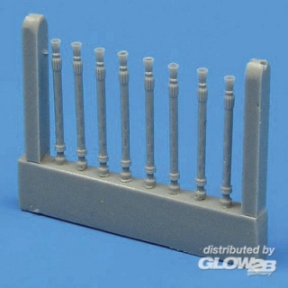 Lancaster Gun Barrels oval perforated - Quickboost 1/72