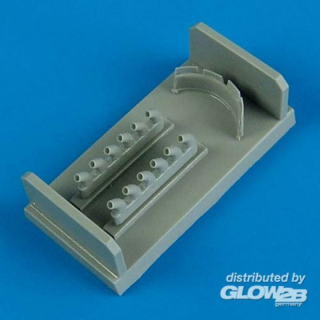 P-40B/C exhaust & damper cooler fir Airf