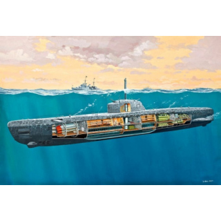 Dt. U-Boot Typ XXI mit Interior - Revell 1/144