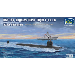 USS Los Angeles Class Flight I (688) Attack Submarine - Riich Models 1/350