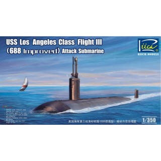 USS Los Angeles Class Flight III (688 Improved) Attack Submarine - Riich Models 1/350