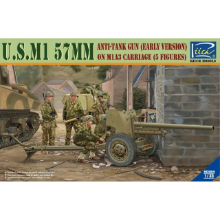U.S. M1 57mm Anti-Tank Gun on M1A3 Carriage (early Version) - Riich Models 1/35