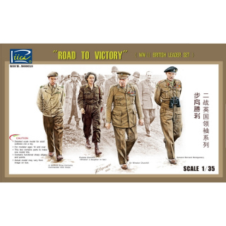 WWII British Leader Set (Road to Victory) - Riich Models 1/35