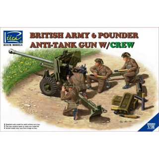 British Army 6 Pounder Anti-Tank Gun w. Crew - Riich Models 1/35