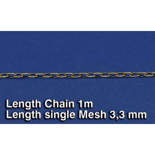 Metal Chain (A) Length single Mesh 3,3 mm - Royal Model 1/35