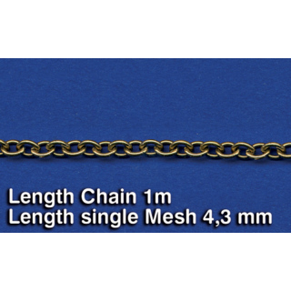 Metal Chain (G) Length single Mesh 4,3 mm - Royal Model 1/35