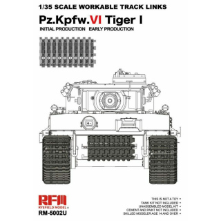 Workable Tracks for Tiger I initial/early - Rye Field Model 1/35