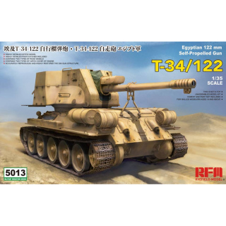 T-34/122 Egyptian 122mm S.P.Gun - Rye Field Model 1/35