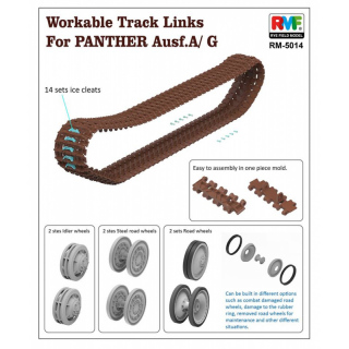 Workable Track Links for Panther Ausf.A/G - Rye Field Model 1/35