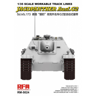 Workable Track Links for Jagdpanther Ausf.G2 - Rye Field Model 1/35