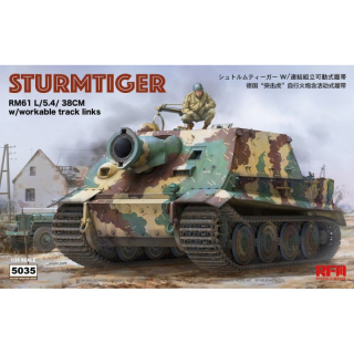 Sturmtiger RM61 L/5.4/38cm w. workable track links - Rye Field Model 1/35