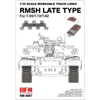 Workable Track Links RMSH Late Type for T-55/T-62/T-72 - Rye Field Model 1/35