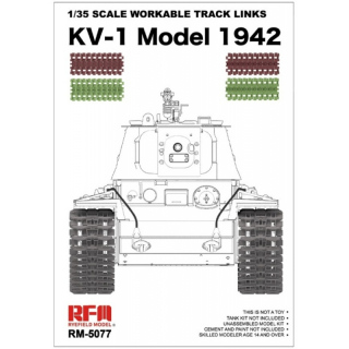Workable Track Links KV-1 Model 1942 - Rye Field Model 1/35