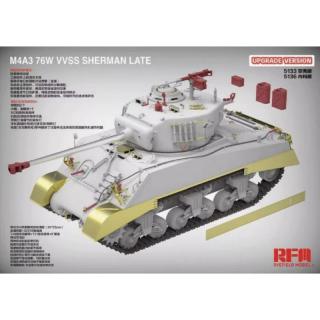 M4A3 Sherman 76W VVSS Late Upgrade Version - Rye Field Model 1/35