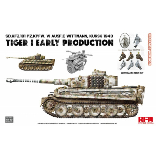 Panzer VI Tiger I (frh) Kursk 1943 Upgrade Version - Rye Field Model 1/35