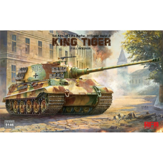 Tiger II Knigstiger (Henschel) w. Full Interior - Rye Field Model 1/35