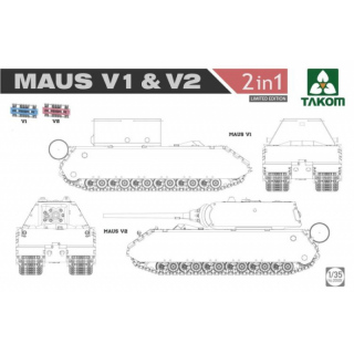 Maus V1 & V2 2in1 (Limited Edition) - Takom 1/35