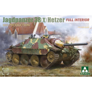 Jagdpanzer 38(t) Hetzer (mid Prod.) w. Full Interior - Takom 1/35