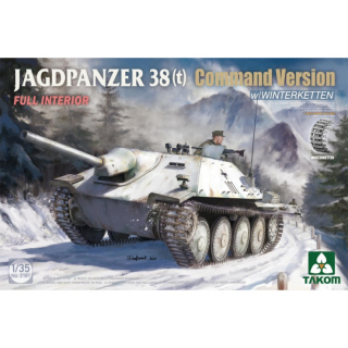 Jagdpanzer 38(t) Command Version w. Winterketten & Full Interior - Takom 1/35