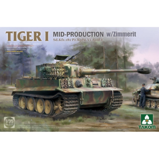 Panzer VI Tiger I (mid Prod.) mit Zimmerit - Takom 1/35