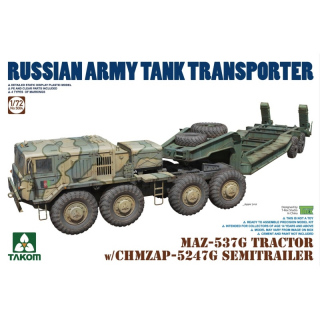 Russian Army Tank Transporter MAZ-537G w. CHMZAP-5247G - Takom 1/72